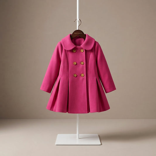 Dark Pink . kids coat