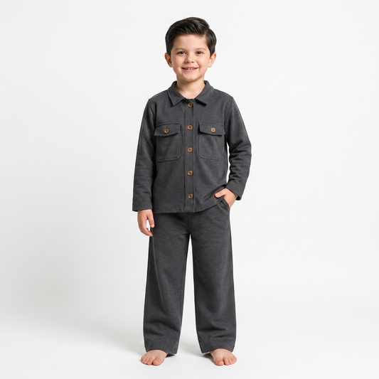 Grey : Royal Cocoa Co-Ord Set