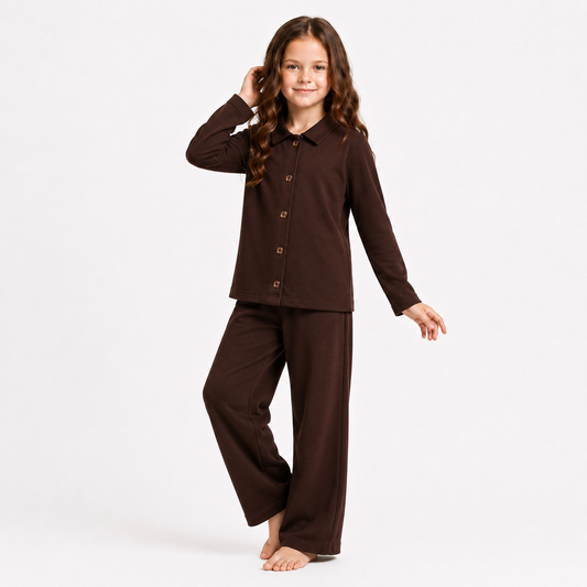 Brown : Royal Cocoa Co-Ord Set