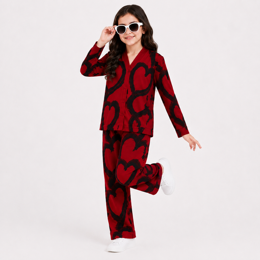 Red : Love Rush Premium Co-Ord