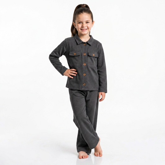 Grey : Royal Cocoa Co-Ord Set