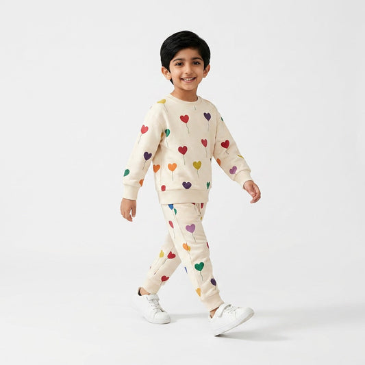 Multi hearts tracksuit