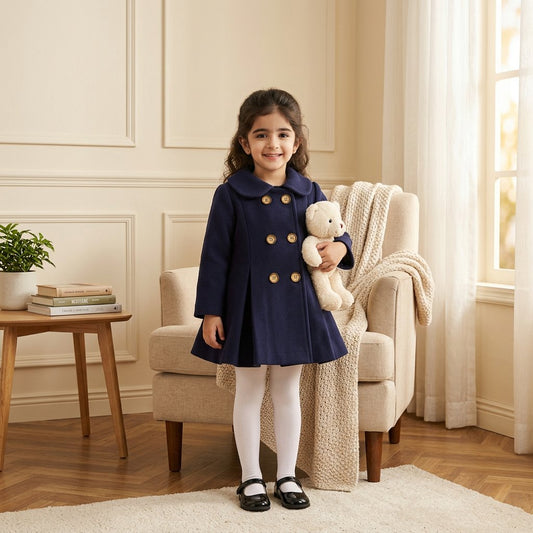 Dark Blue . kids coat