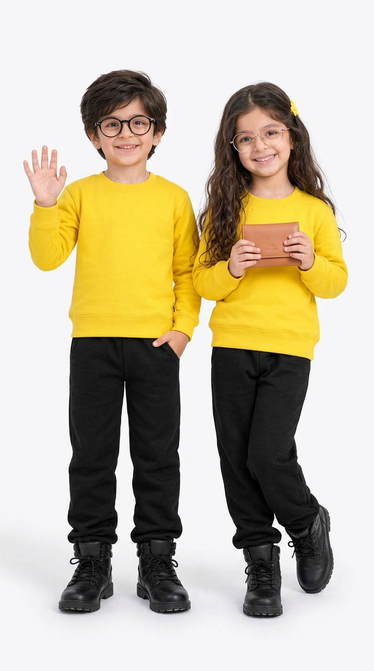 yellow : Cozy Kids Fleece Co-ord Set