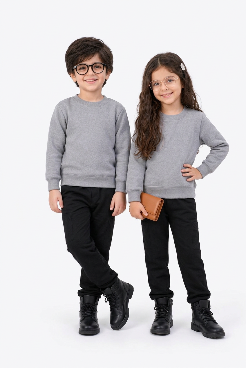 Grey: Cozy Kids Fleece Co-ord Set