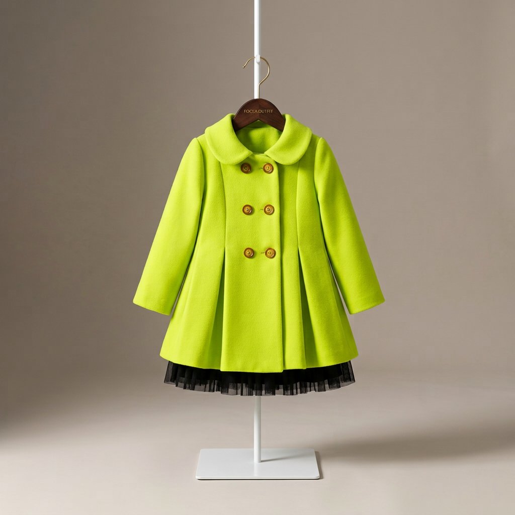Light Green . kids coat