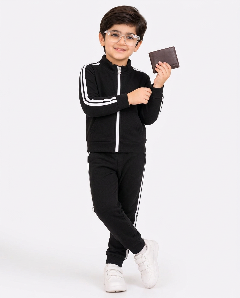 Black zipper :  tracksuit winter