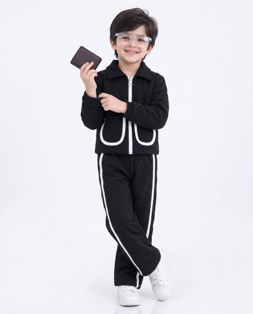 Black & white line tracksuit