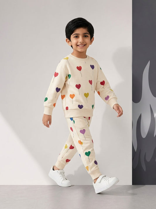 Multi hearts tracksuit