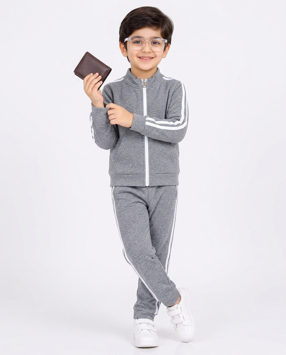 Grey zipper :  tracksuit winter