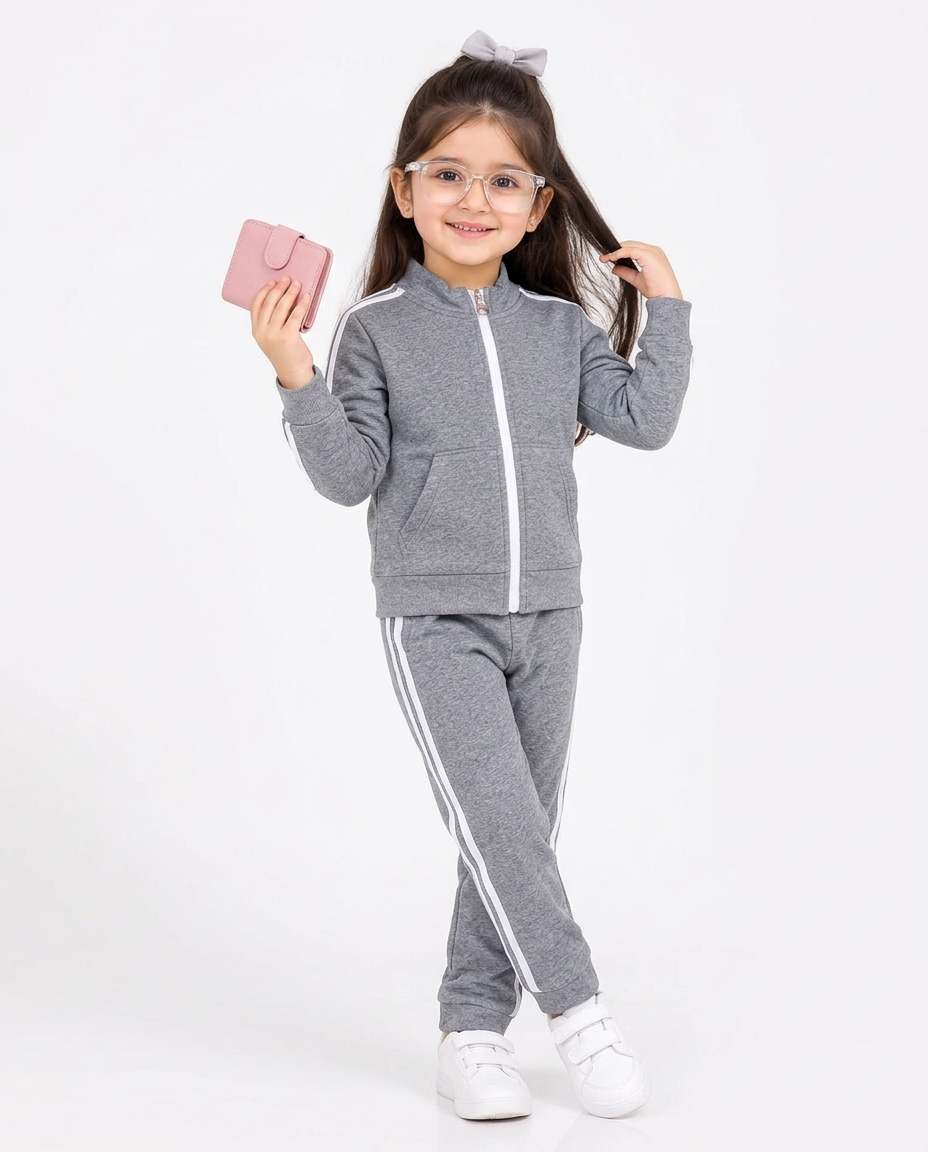 Grey zipper :  tracksuit winter