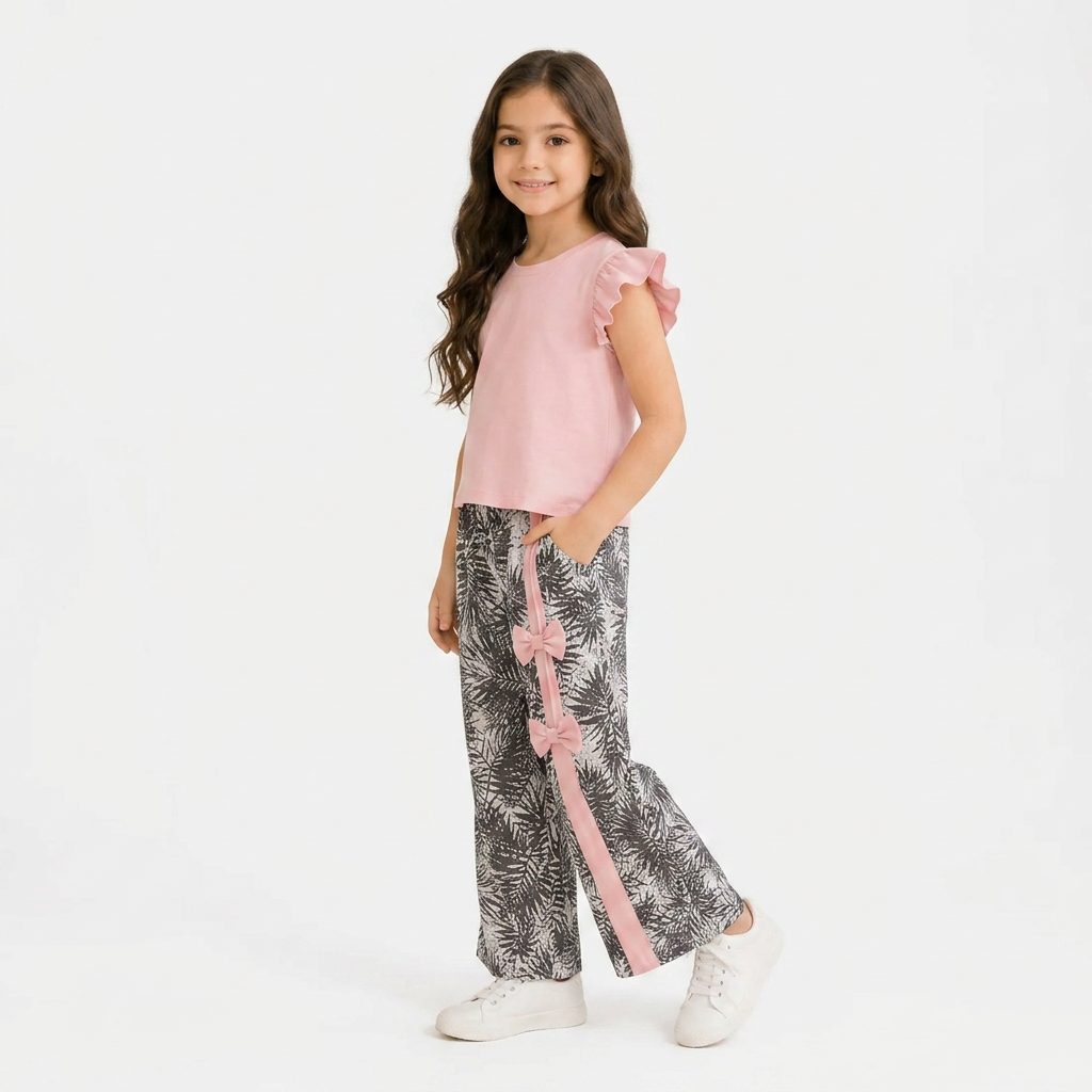 Focus Outfit Pink Leaf Whisper Co-Ord