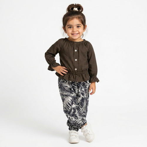 Brown : Classic Leafy Charm Set