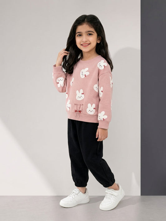 Peach bear tracksuit