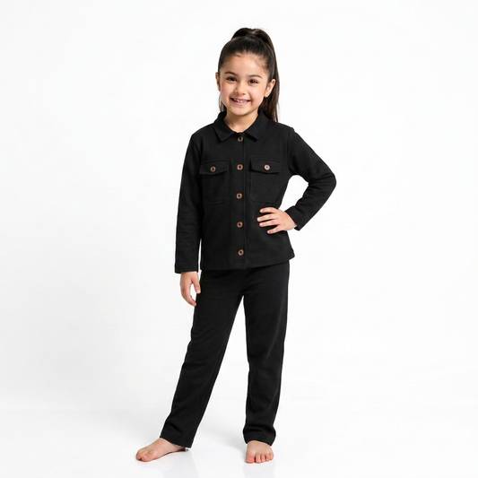 Black : Royal Cocoa Co-Ord Set