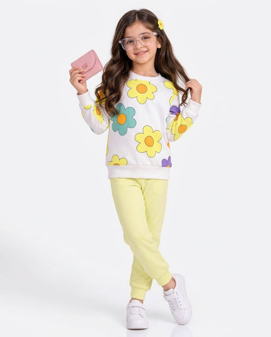 Yellow With Multi Flowers Set
