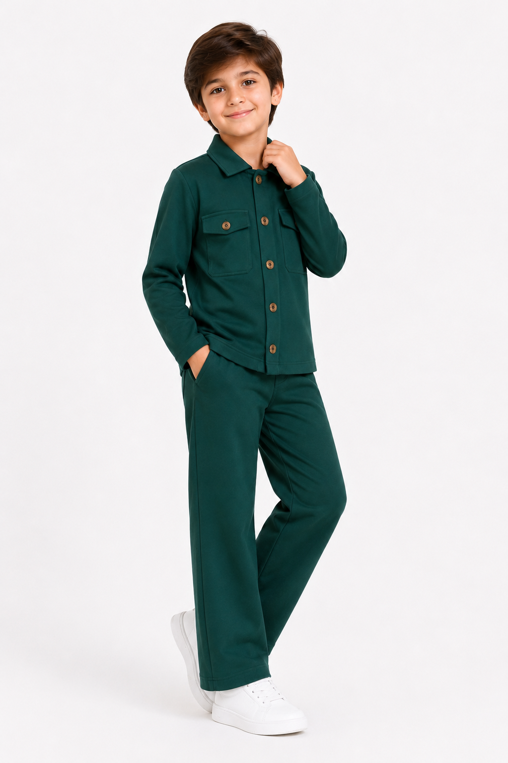 Green : Royal Cocoa Co-Ord Set