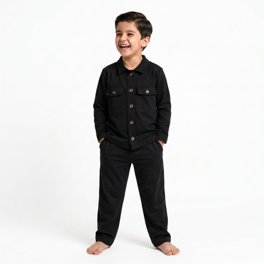 Black : Royal Cocoa Co-Ord Set