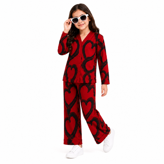 Red : Love Rush Premium Co-Ord