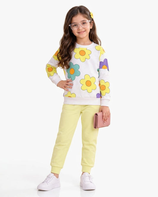 Yellow With Multi Flowers Set