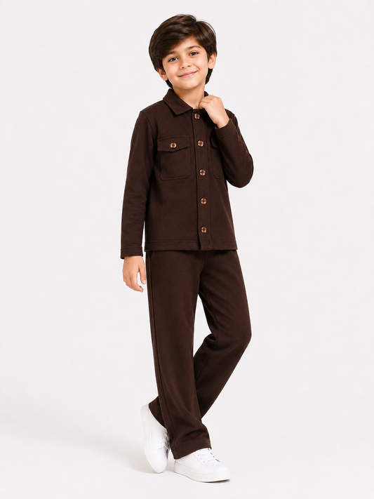 Brown : Royal Cocoa Co-Ord Set