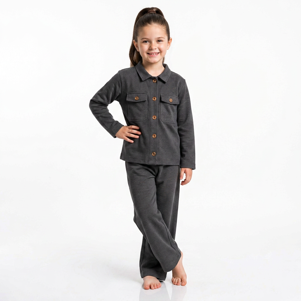 Grey : Royal Cocoa Co-Ord Set