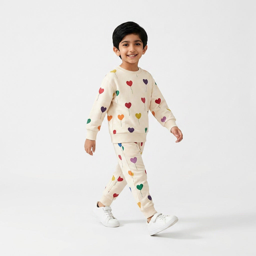 Multi hearts tracksuit