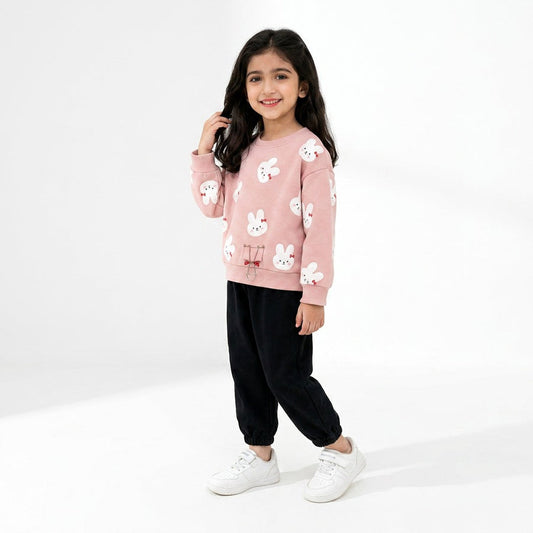 Peach bear tracksuit