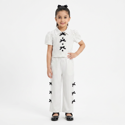 White Ribbon Co-ord Set