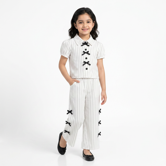 White Ribbon Co-ord Set