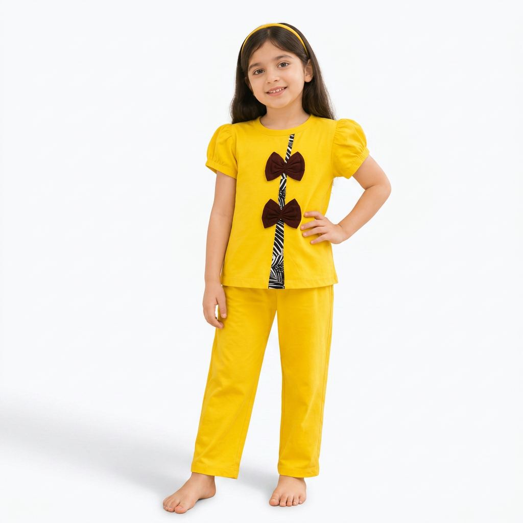Yellow . Sunshine Bow Set